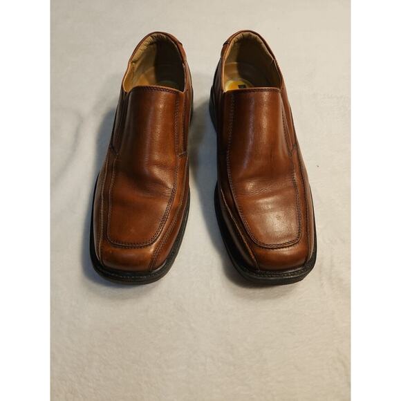 Dockers Brown Leather Pro Style All Motion Comfort Slip on Dress Shoes Mens 8.5M - Picture 6 of 9